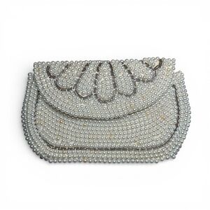 Vintage 1930-40’s Pearl-Embellished Clutch Made in Japan